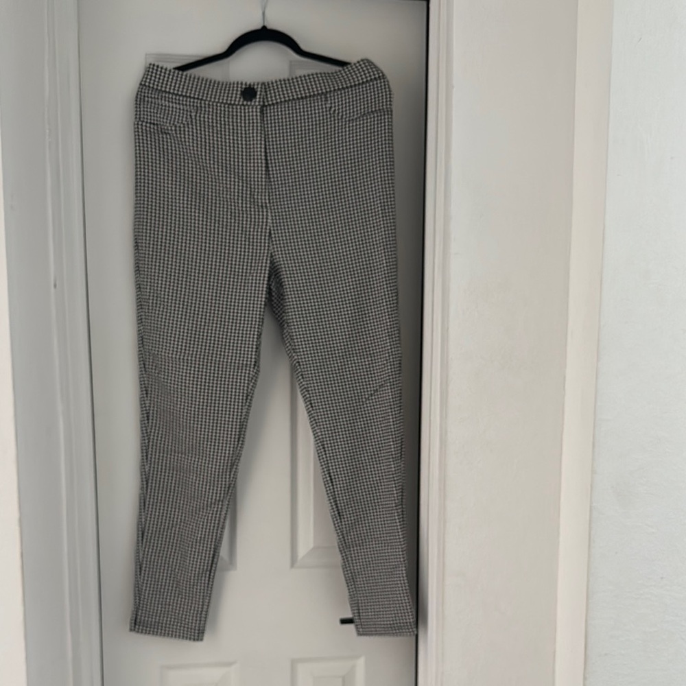 Black and White Checkered Pants